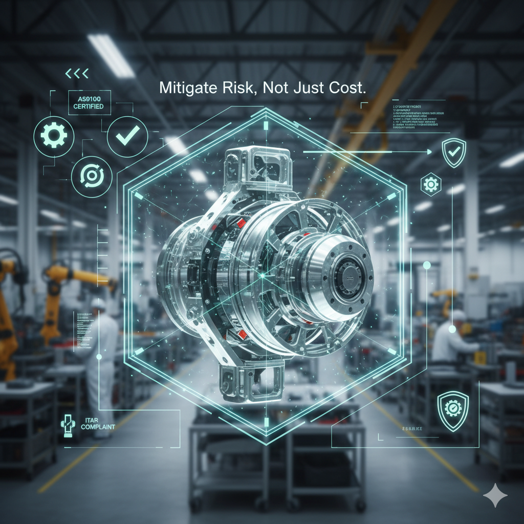 High-tech manufacturing component representing buyer benefits